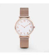 Horloge met Arabische Nummers -roze (#7)